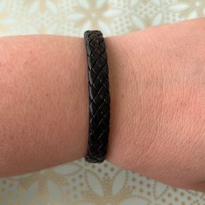 Hand Made Boho Leather Adjustable Bracelet.